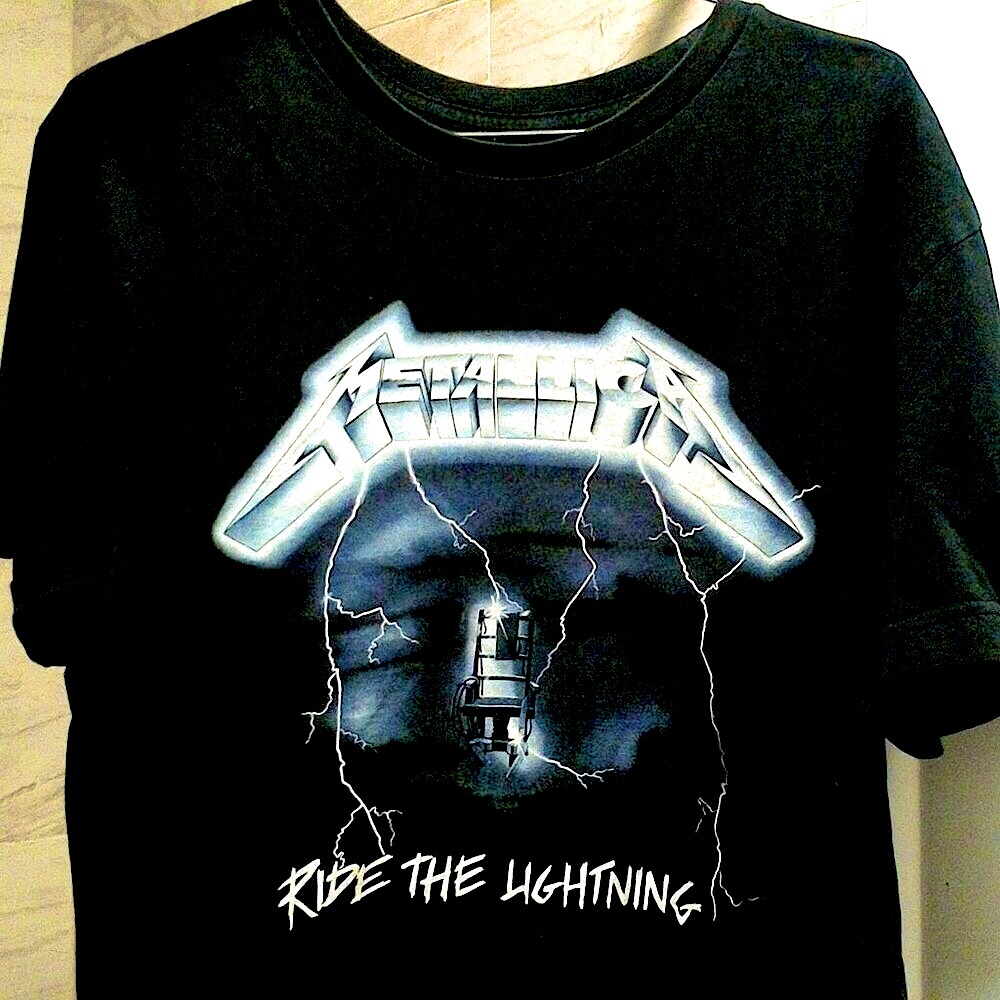 Metallica band T Shirt size Small | Ride the Lightening album graphics